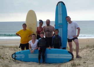 Surf camp en famille